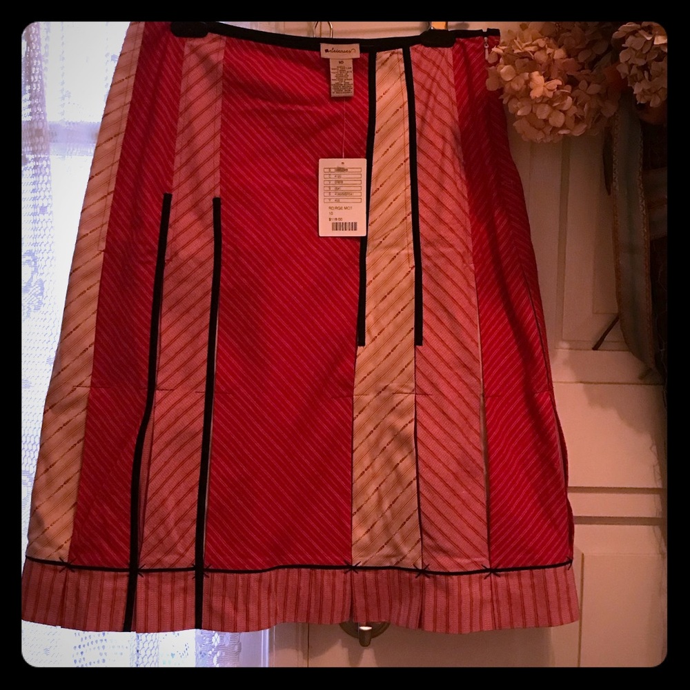 Anthropology Beautiful pleated skirt size 10 New